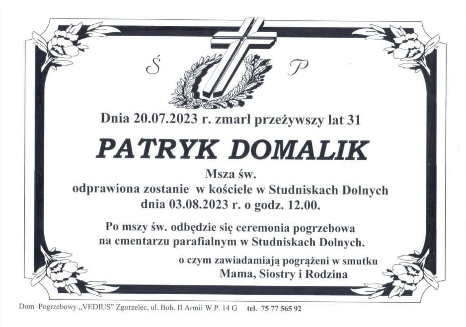 Zawiadomienia o pogrzebie