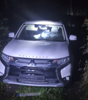 Mitsubishi Outlander skradziony na terenie Czech odnaleziony w Bogatyni