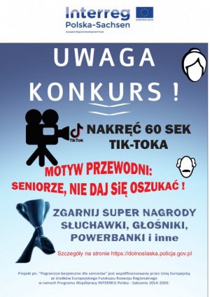 Konkurs dla dzieci i młodzieży - „Pogranicze bezpieczne dla seniorów”