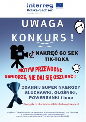 Na zdjęciu plakat konkursu