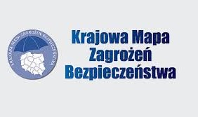 Na zdjęciu logo Krajowej Mapa Zagrożeń Bezpieczeństwa