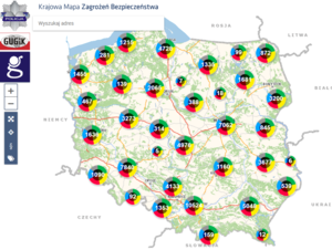 Na zdjęciu zdjęcie strony Krajowej Papy Zagrożeń Bezpieczeństwa