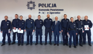 Nagrody dla zgorzeleckich policjantów ze środków przekazanych przez Samorząd Gminy Miejskiej Zgorzelec