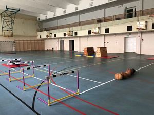 Na zdjęciu sala gimnastyczna