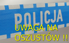 Na zdjęciu napis uwaga na oszustów