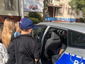 Dzieci z wizytą u zgorzeleckich policjantów