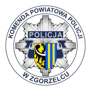 Na zdjęciu logo Komendy Powiatowej Policji w Zgorzelcu