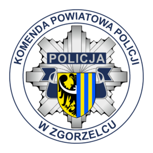 Na zdjęciu logo Komendy Powiatowej Policji w Zgorzelcu