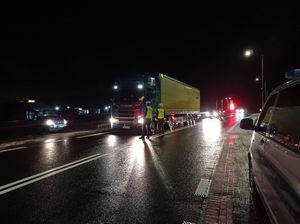Na zdjęciu policjanci podczas akcji