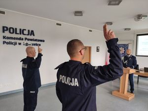 Ślubowanie nowych policjantów