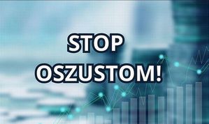 Na zdjeciu napis Stop oszustom