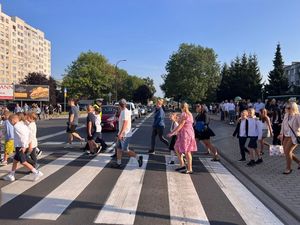 Na zdjeciu przejście dla pieszych