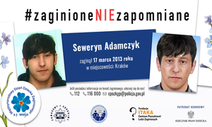 #zaginioneNIEzapomniane – nadal szukamy Seweryna