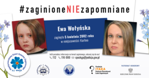 #zaginioneNIEzapomniane – nadal szukamy Ewy