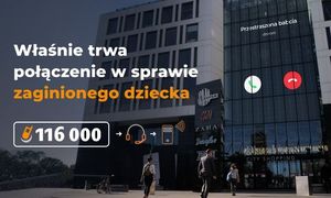 Właśnie trwa połączenie w sprawie zaginionego dziecka