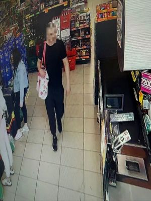 Na zdjęciu podejrzany