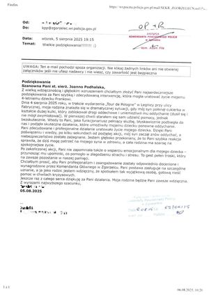 Na zdjęciu list