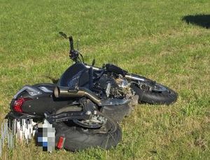 Na zdjęciu motocykl