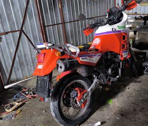 Na zdjęciu motocykl