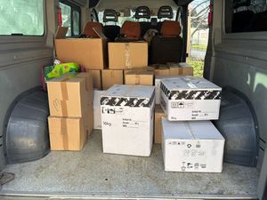 Na zdjęciu zabezpieczone papierosy