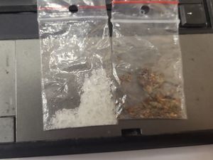 Na zdjęciu narkotyki