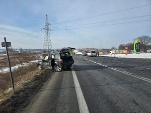 Na zdjęciu miejsce kolizji