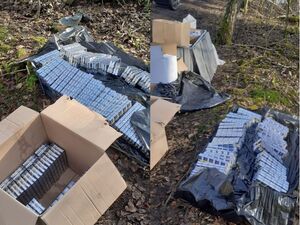 Nielegalne papierosy, tytoń i podróbki zabezpieczone przez policjantów. Straty Skarbu Państwa mogły sięgnąć 150 tysięcy złotych