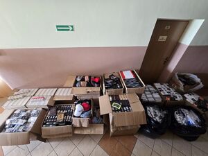 Na zdjęciu zabezpieczony towar