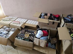 Na zdjęciu zabezpieczony towar