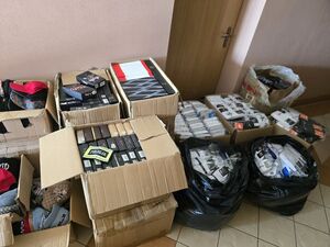 Na zdjęciu zabezpieczony towar