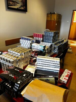 Na zdjęciu zabezpieczony towar