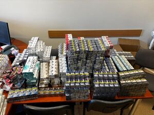 Na zdjęciu zabezpieczony towar