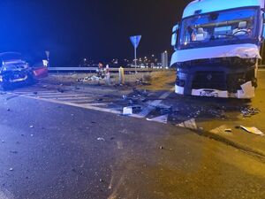 Na zdjęciu miejsce wypadku