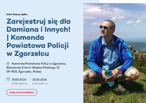 Zapraszamy mieszkańców, młodych ludzi, pracowników instytucji oraz służby mundurowe do wzięcia udziału w akcji rejestracji potencjalnych dawców szpiku