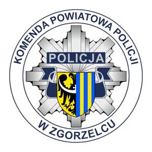 Na zdjęciu logo Komendy Powiatowej Policji w Zgorzelcu
