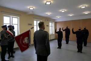 Ślubowanie nowo przyjętych policjantów