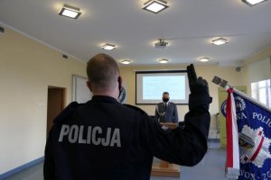 Uroczyste ślubowanie nowo przyjętych policjantów